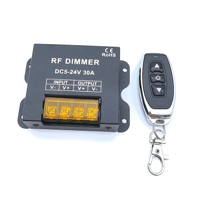 Dimmer Bandă LED 5V 12V 24V 30A cu Telecomandă RF &amp;ndash; Controller DC pentru Benzi LED Monocrom foto