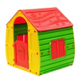 Casuta copii, utilizare interior si exterior, potrivita pentru curte sau gradina, resistenta la soare si apa, usor de asamblat, inaltime 108 cm, multi