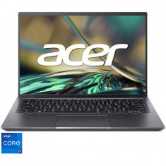 Laptop ultraportabil Acer Swift X SFX14-51G​ cu procesor Intel® Core™ i7-1260P pana la 4.70 GHz, 14, 2.2K, IPS, 16GB, 1TB SSD, NVIDIA® GeForce RTX™ 30