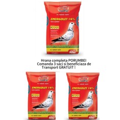 Pachet PROMO Hrana pentru porumbei, granulata 14% proteina, Energolet, sac 10 KG
