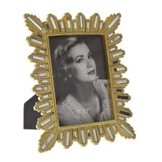 Rama foto din rasina Mirror Gold 13 cm x 18 cm