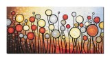 Cumpara ieftin Tablou modern pictat manual living, dormitor, Bucurie, 120x60cm ulei pe panza in relief efect 3D, gata de agatat pe perete