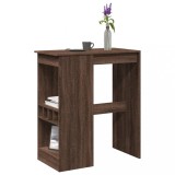 Cumpara ieftin Masă bar cu rafturi stejar maro 90x47,5x103,5 cm lemn prelucrat