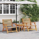 Cumpara ieftin Mobilier de grădină 2 pcs Bej 78 x 67 x 73cm