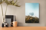 Tablou Canvas Arbore Singuratic din Valurile Ceții, 26 x 39 cm, CMCLASS
