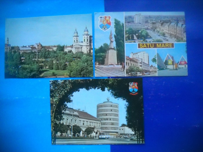 HOPCT LOT 2539 SATU MARE -3 CARTI POSTALE-CIRCULATE