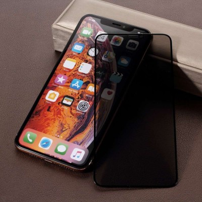 Folie sticla huawei p40 lite full glue privacy negru foto