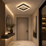 Plafoniera LED Erste Elya 35W 2975lm 3CCT Negru-Alb 240x240x68mm Iluminat Modern Ajustabil pentru Living Sufragerie Design Minimalist Eficient