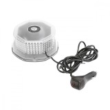 Cumpara ieftin Girofar 12 24V avertizare rotund cu 240 LED-uri lumina galbena si prindere magnetica, Breckner Germany