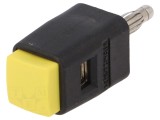 Clemă de laborator galbenă 70VDC 16A 33VAC