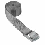 Chinga de ancorare cu clema de fixare, 2,5 x 300 cm, gri