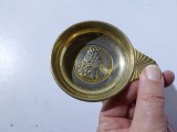 Cupa somelierului degustare vin Vintage, Franta, metal, 7cm diametru