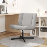 vidaXL Scaun Accent Gri Nori Țesătură tapițată și bază din metal