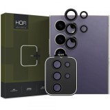Folie de protectie Camera spate HOFI CamRing PRO+ pentru Samsung Galaxy S24 Ultra S928, Sticla Securizata, Neagra