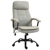 Vinsetto Scaun de birou cu funcție de masaj, scaun de gaming reglabil &icirc;n &icirc;nălțime cu funcție de masaj, scaun ergonomic de birou, scaun de masaj pentru