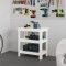Banc de lucru, alb, 78,5x50x80 cm, lemn masiv pin
