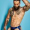 Jockstrap C4M-Desire din Piele Artificială Albastră - XL