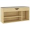 Banca pantofar, perna, stejar sonoma 104x30x49cm lemn prelucrat