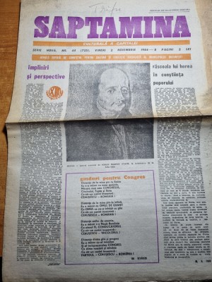saptamana 2 noiembrie 1984-art. rascoala lui horea in constiinta poporului foto