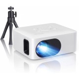 Mini Videoproiector Portabil, Bluetooth, 7500 Lumeni, Suporta 1080P Full HD, Rezolutie 1280 x 720, LCD, LED, HDMI, AV, USB, Audio, microSD, Zoom, Core