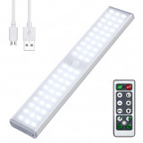 Lampa LED inteligenta, cu senzori de miscare,USB, magnetica,cu telecomanda