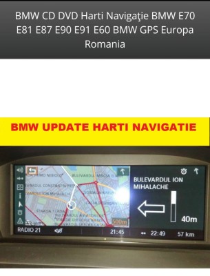 BMW CD DVD Navigatie BMW E90 BMW E60 BMW X5 BMW X6 Harti BMW GPS Romania Europa 2024 foto