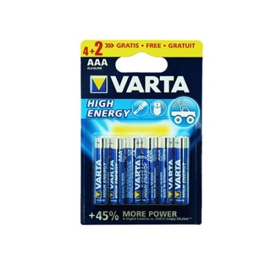 BATERIE ALCALINA LR03 BLISTER 4+2BUC VARTA - VAR-LR3 foto