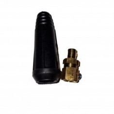 Conector cablu sudura 10-25 negru