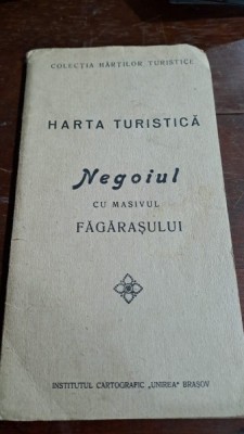 Harta turistica Negoiul cu masivul Fagarasului foto