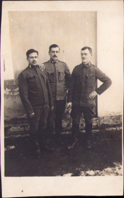 HST P755 Poză militari austro-ungari Primul Război Mondial foto