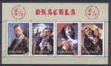 ROMANIA 2004 LP 1640 DRACULA POVESTI LEGENDE BLOC DANTELAT MNH, Nestampilat