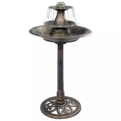 vidaXL Bazin pentru păsări cu f&amp;acirc;nt&amp;acirc;nă, bronz, 50 x 91 cm, plastic 48233 foto