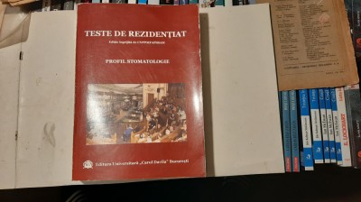 Teste de rezidentiat - Profil stomatologie - Carol Davila foto
