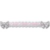 Jibbitz Crocs Lace and Pink Ribbon Chain, Crocs Jibbitz