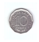 Moneda Argentina 10 pesos 1966 Declaration of Independence, stare foarte buna, curata