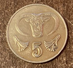 C50 - Moneda foarte veche - Cipru - 5 centi - 1994