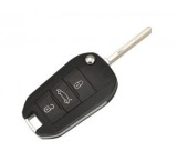Set 2 bucati - Carcasa cheie compatibila cu Peugeot Partner 3008 208 308 508 408 2008 307 4008 Citroen C3 C4, buton portbagaj
