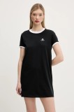 Converse rochie din bumbac culoarea negru, mini, dreaptă, 10027377-A02