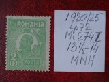 1920- Romania- Ferd. b. mic Mi274-MNH