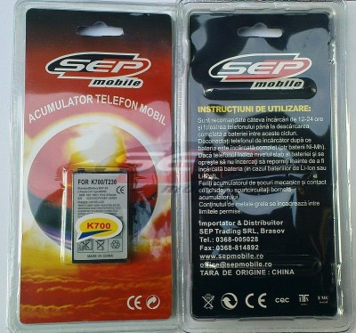 Acumulator Sony Ericsson K700 foto