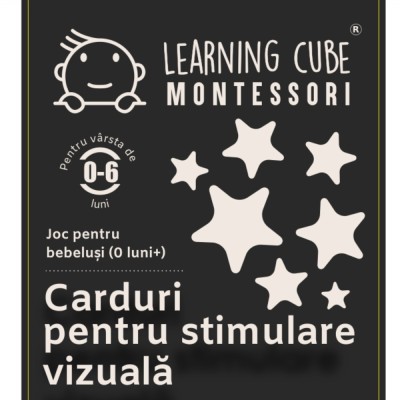 Carduri pentru stimulare vizuala alb - negru (0 - 6 luni) foto