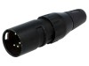 Mufă XLR Tată 5-Pin Drept pe Cablu Contacte Alamă, DELTRON