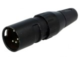 Mufă XLR Tată 5-Pin Drept pe Cablu Contacte Alamă, DELTRON