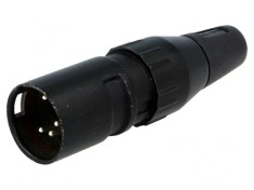 Mufă XLR Tată 5-Pin Drept pe Cablu Contacte Alamă