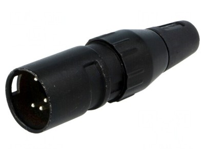 Mufă XLR Tată 5-Pin Drept pe Cablu Contacte Alamă foto