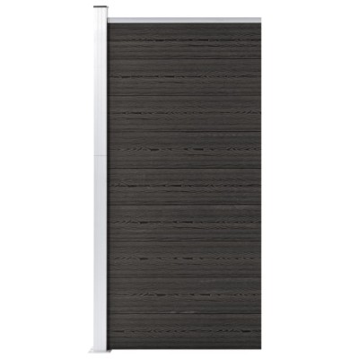 vidaXL Panou de gard, gri, 95x186 cm, WPC foto