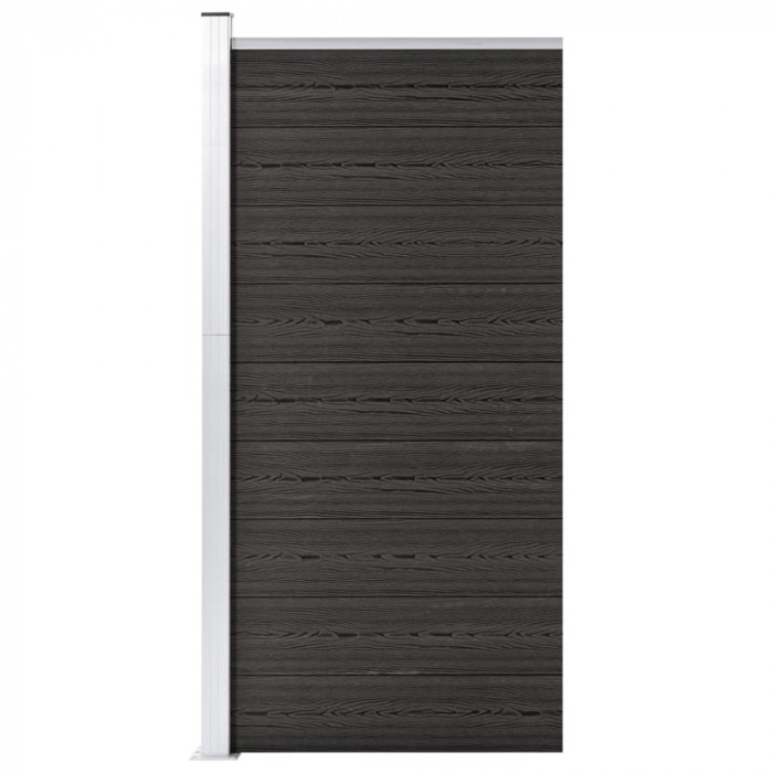 vidaXL Panou de gard, gri, 95x186 cm, WPC