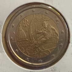 Moneda 2 euro comemorativa Italia Torino 2006