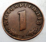 2.492 GERMANIA WWII 1 REICHSPFENNIG 1940 J, Europa, Bronz
