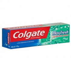 Pasta Dinti Colgate Max Fresh Cooling Crystals, 100 ml, Aroma Clean Mint, Pasta de Dinti cu Menta, Pasta de Dinti pentru Albire, Articole Igiena Denta foto